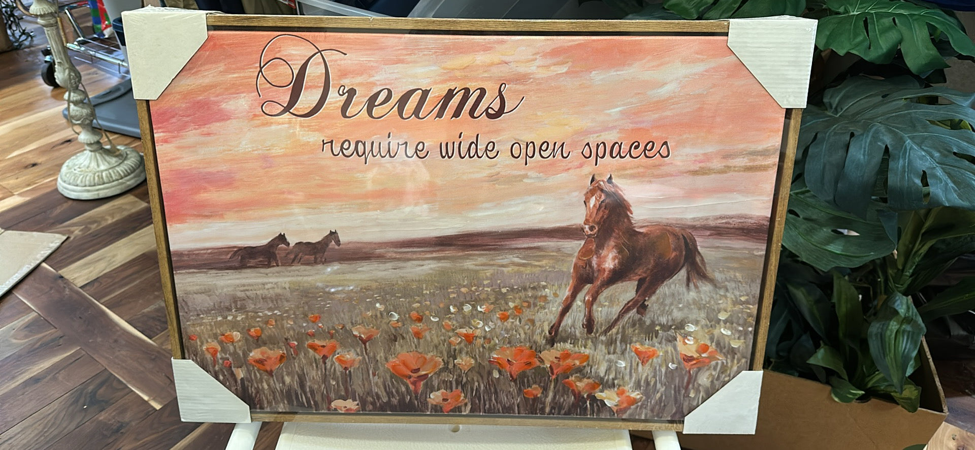 Dreams Horse themed wall hanging - new