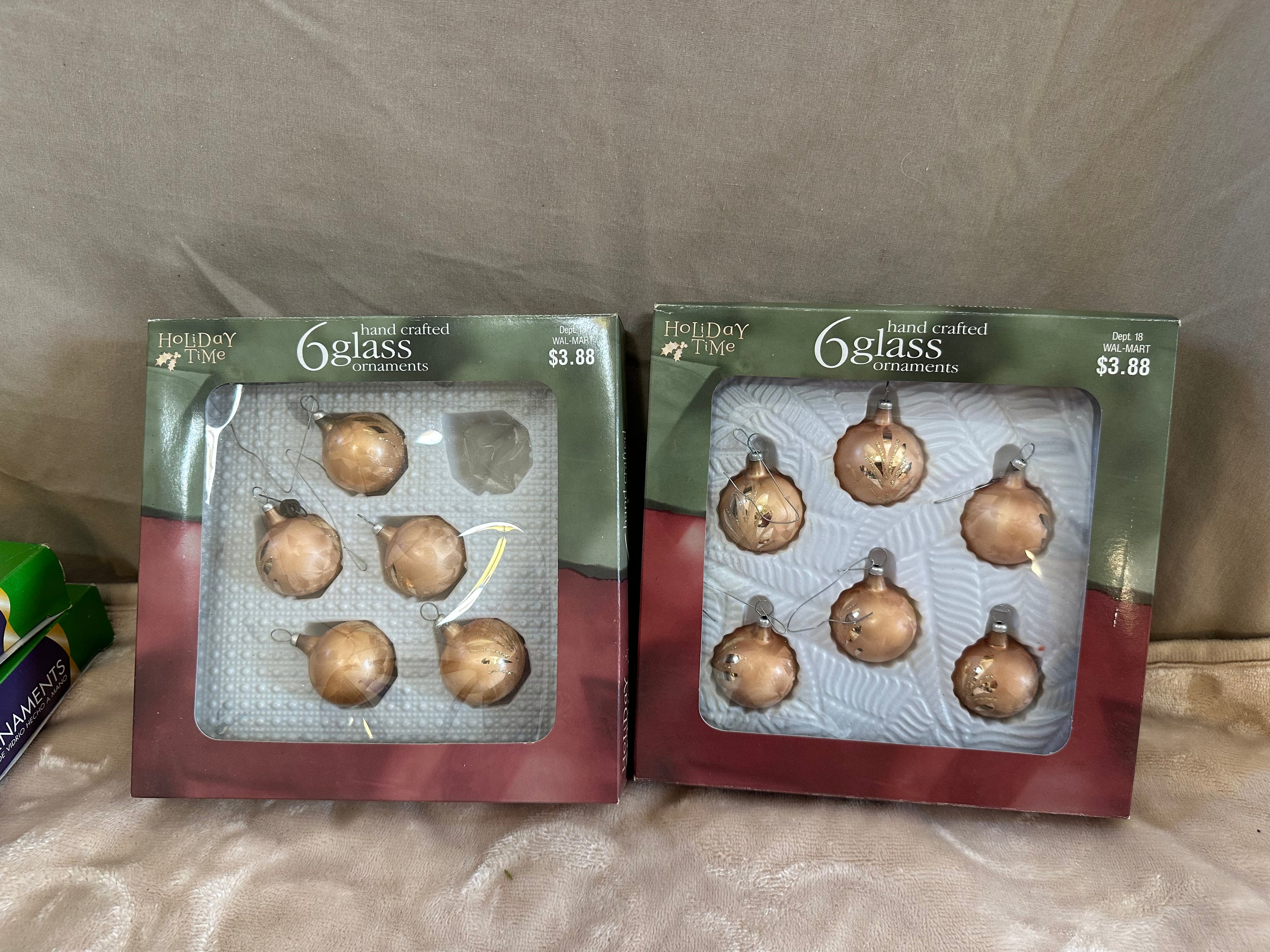 Glass Christmas ornaments