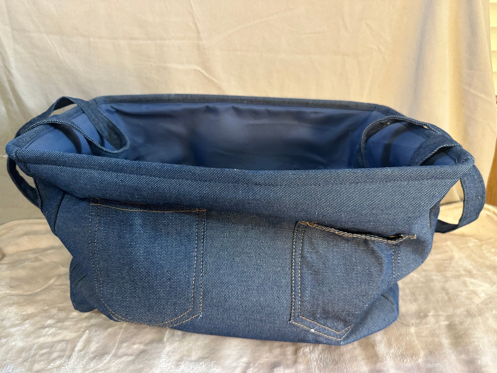 Blue Jean beach tote