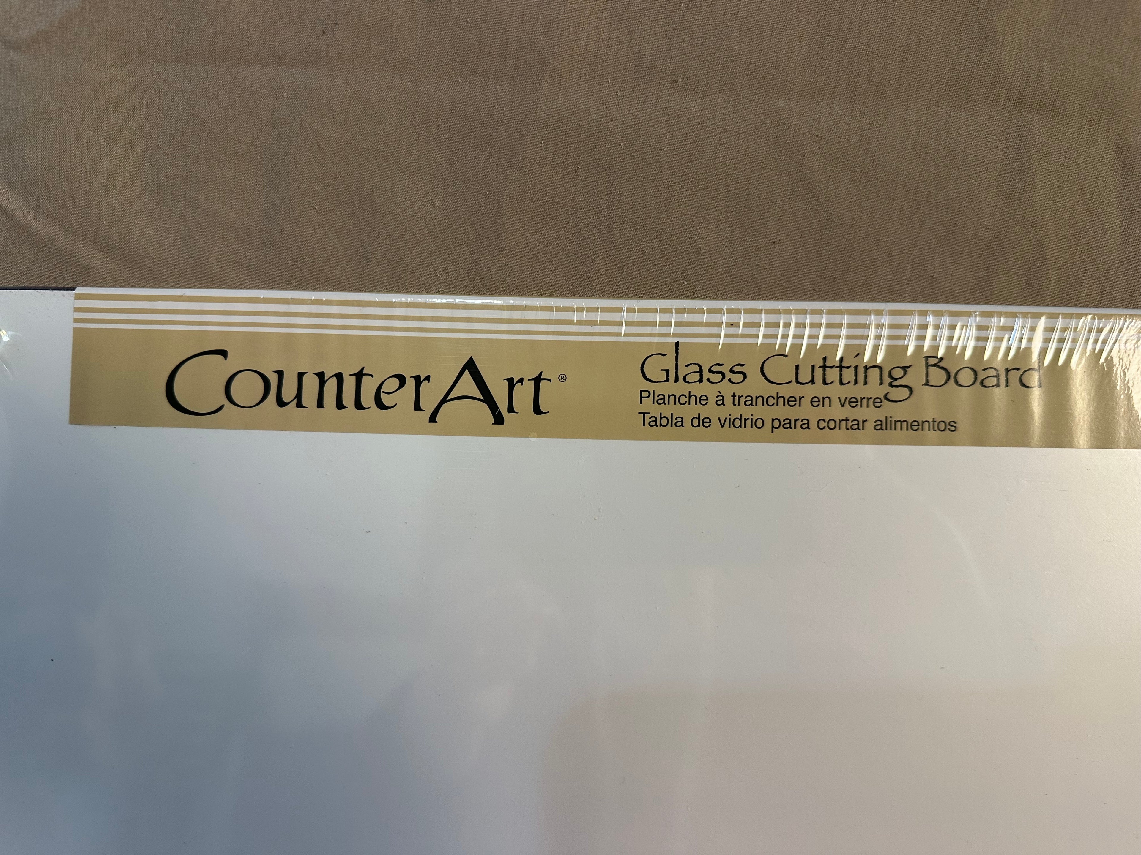 Counter art horse design glass cutting board